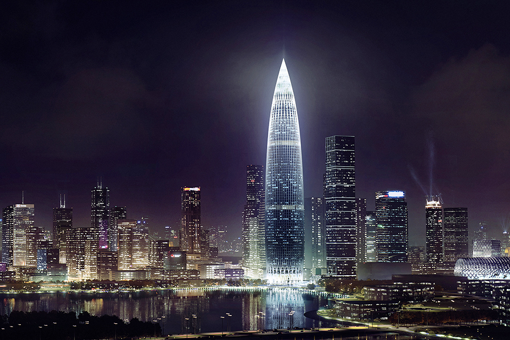 九五至尊VI老品牌幕墙华南大区中标 深圳南山区第一高楼